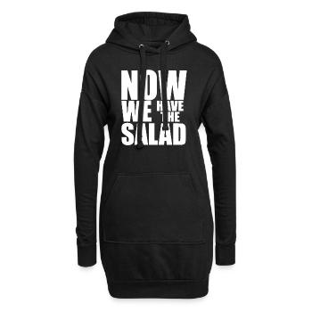 NOW WE HAVE THE SALAD - Hoodie-Kleid - Schwarz - Vorne