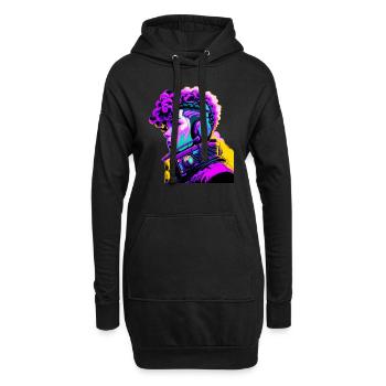 Musik Cyborg Headset - Hoodie-Kleid - Schwarz - Vorne