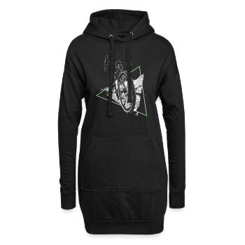 Gravel, VTT, passion vélo, cycliste - Sweat-shirt à capuche long Femme - noir - Devant