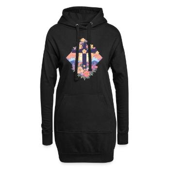 Renaissance - Sweat-shirt à capuche long Femme - noir - Devant