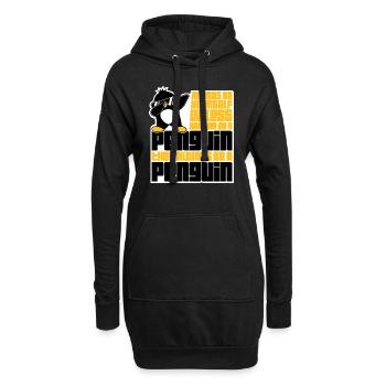 Sei immer du selbst, es sei denn, du kannst ein Pinguin sein - Hoodie-Kleid - Schwarz - Vorne