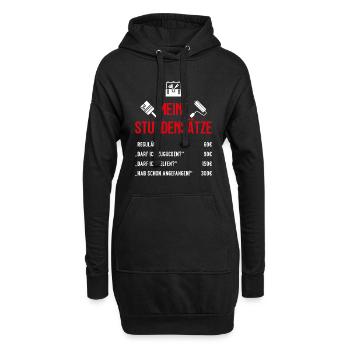 STUNDENSÄTZE STUNDENLOHN MALER MALERMEISTER - Hoodie-Kleid - Schwarz - Vorne