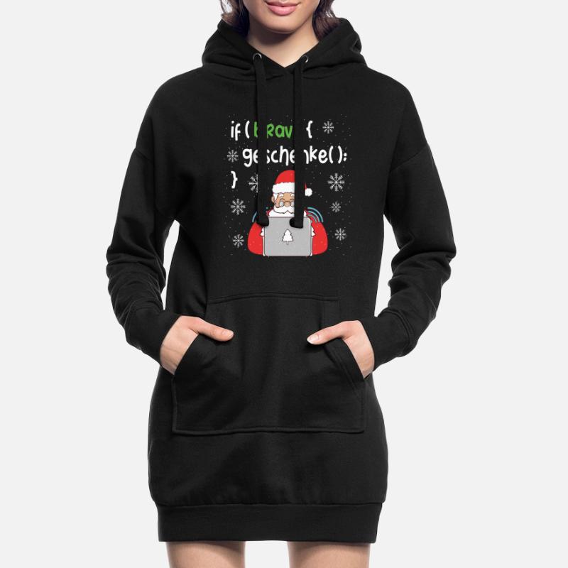 Lustiges Programmierer Weihnachten Coding Geschenk Hoodie-Kleid