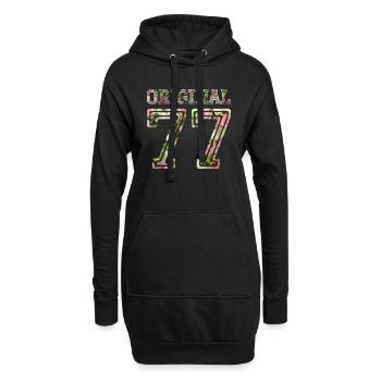 1977 - Hoodie-Kleid - Schwarz - Vorne