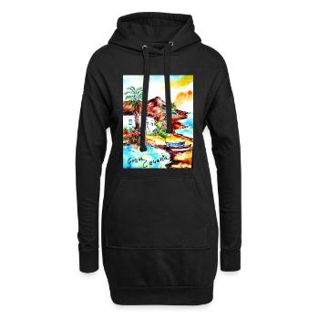 EG Vacances I Gran Canaria I Île I Idée cadeau - Sweat-shirt à capuche long Femme - noir - Devant