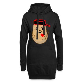 Herzlich Kartoffel Kartoffel Gemüse Fantasy - Hoodie-Kleid - Schwarz - Vorne