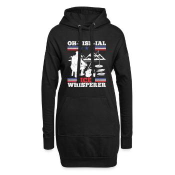 Ofishial Eisangler - Hoodie-Kleid - Schwarz - Vorne
