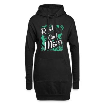 Coole Mutter - Hoodie-Kleid - Schwarz - Vorne