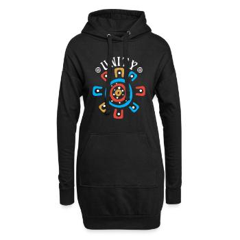 Australian Unity - Hoodie-Kleid - Schwarz - Vorne