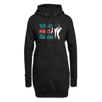 Schweißfüße wondo - Hoodie-Kleid - Schwarz - Vorne