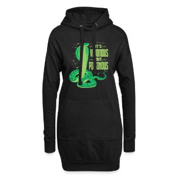C’est venimeux, pas toxique - Sweat-shirt à capuche long Femme - noir - Devant