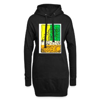EC Flowers I Wife I Holiday I Gift I Mother's Day - Hoodie Dress - black - Front