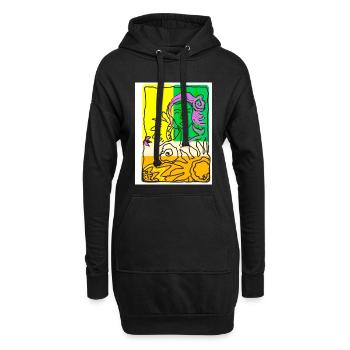 EC Woman I Pink I Gift I Mother's Day I Holiday - Hoodie Dress - black - Front