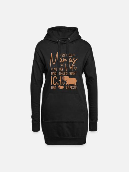 So viele Mamas Beste Mama Baby Muttertag Geschenk - Hoodie-Kleid - Schwarz