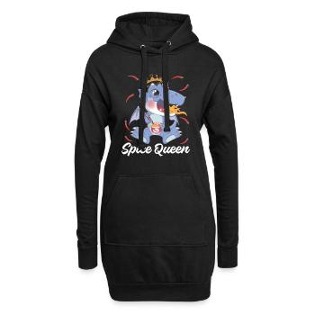 Reine des épices - Sweat-shirt à capuche long Femme - noir - Devant