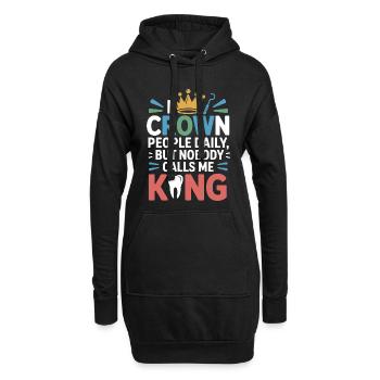 Conception de sculpture en cire dentaire - Sweat-shirt à capuche long Femme - noir - Devant