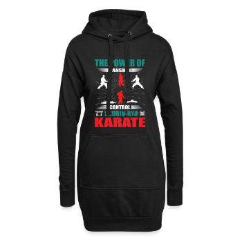 Shorin-Ryu Karate Zanshin Design - Hoodie-Kleid - Schwarz - Vorne