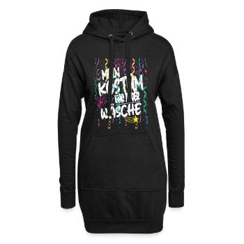 Mon costume était dans la laveuse pour la fête foraine - Sweat-shirt à capuche long Femme - noir - Devant