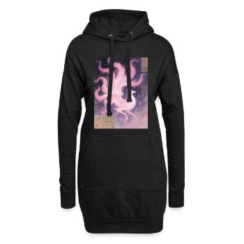 Die Nachwirkungen von neun Leben: Der neunschwänzige Fuchs - Hoodie-Kleid - Schwarz - Vorne