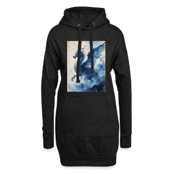 L'Envol Ancestral : Yinglong – Souffle Premier - Sweat-shirt à capuche long Femme - noir - Devant