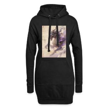L'Apothéose Pourpre : Qilin Zijin – Harmonie - Sweat-shirt à capuche long Femme - noir - Devant