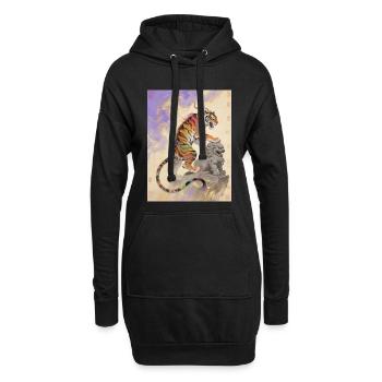 La Course Céleste : Zouwu – Élan Sacré - Sweat-shirt à capuche long Femme - noir - Devant