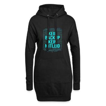 Kein Backup Kein Mitleid IT-Berater Admin - Hoodie-Kleid - Schwarz - Vorne