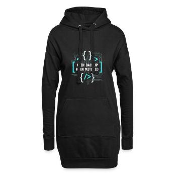 Programmierer Admin - Kein Backup Kein Mitleid - Hoodie-Kleid - Schwarz - Vorne