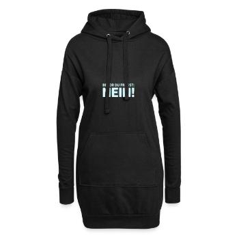 Bevor du fragst: Nein! - Hoodie-Kleid - Schwarz - Vorne