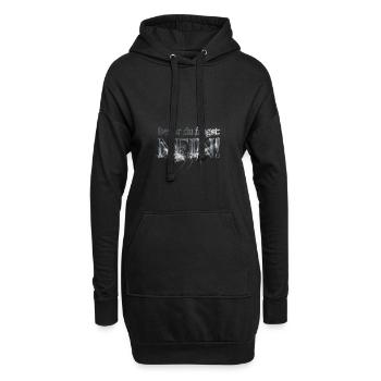 Bevor du fragst Nein IT Statement - Hoodie-Kleid - Schwarz - Vorne