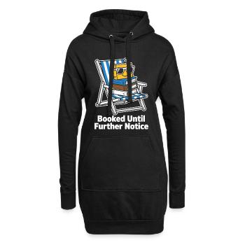 Réservé jusqu’à nouvel ordre rat de bibliothèque - Sweat-shirt à capuche long Femme - noir - Devant
