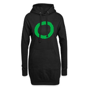 Cercle Manch - Sweat-shirt à capuche long Femme - noir - Devant