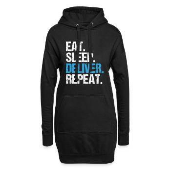 Zusteller Briefträger Postbote Mail Carrier Post - Hoodie-Kleid - Schwarz - Vorne