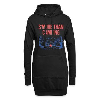 S’more Than Camping Foodie Camper Food Lover Camp - Sweat-shirt à capuche long Femme - noir - Devant