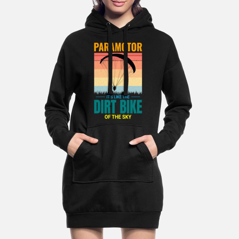 Paramotor Pilot Paramotoring Powered Paraglider Hoodie Dress