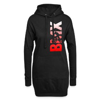 BMX cooles Retro Fan Geschenk Motiv für Junge Mädc - Hoodie-Kleid - Schwarz - Vorne