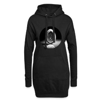 Origine de l’univers - Sweat-shirt à capuche long Femme - noir - Devant