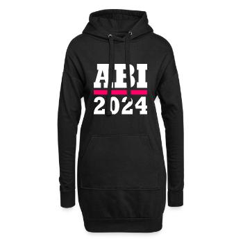 Abi 2024 - Hoodie-Kleid - Schwarz - Vorne