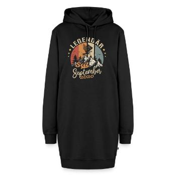 September 2020 - September 2020 Jahrestag 2020 - Hoodie-Kleid - Schwarz - Vorne