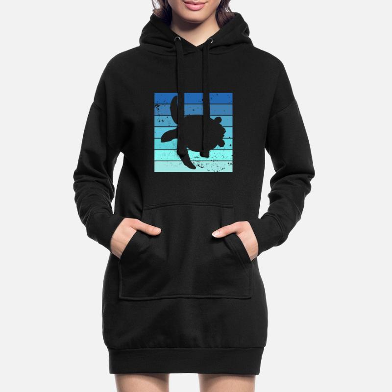 Chill Toad Turtle Chill Turtle Relax Hoodie Dress
