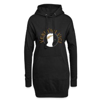 Veni Vidi Vici - Hoodie-Kleid - Schwarz - Vorne