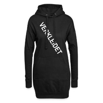 Verkleidet Fasching Kein Kostüm Karneval lustig - Hoodie-Kleid - Schwarz - Vorne