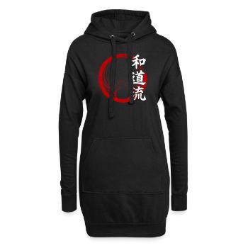 Wado Ryu Karate Kampfkünste Dojo Kimono Gym - Hoodie-Kleid - Schwarz - Vorne