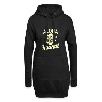 Hawaii - Hoodie-Kleid - Schwarz - Vorne