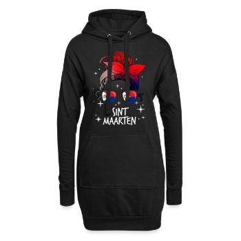 Sint Maarten - Hoodie-Kleid - Schwarz - Vorne