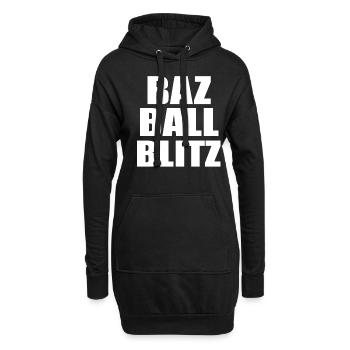 Bazball England Fans Cricket Englische Fans Bazball - Hoodie-Kleid - Schwarz - Vorne