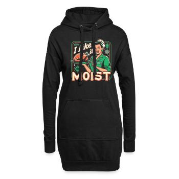Ich mag es feucht Thanksgiving Kostüm Truthahntag - Hoodie-Kleid - Schwarz - Vorne