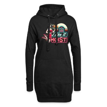 I Like It Moist Thanksgiving Costume Turkey Day - Hoodie Dress - black - Front