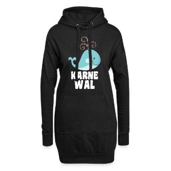 Karne Wal Karneval - Hoodie-Kleid - Schwarz - Vorne