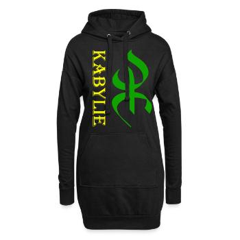 La Kabylie - Sweat-shirt à capuche long Femme - noir - Devant